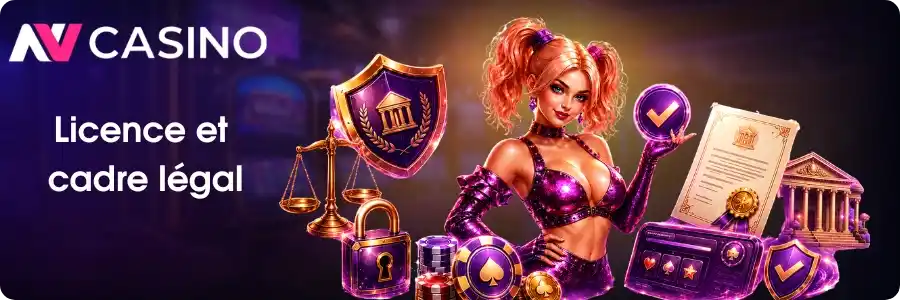 Licence de Curaçao et cadre légal du jeu en ligne sur NV Casino pour les joueurs français